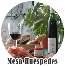 mesa huespedes