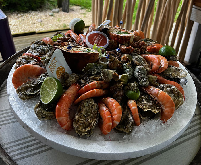 Le plateau de fruits de mer selon arrivage, mais toujours de qualité
